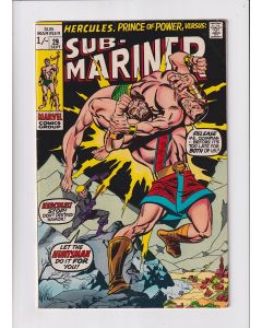 Sub-Mariner (1968) #  29 UK Price (5.0-VGF) (1986086) 1st battle with Hercules