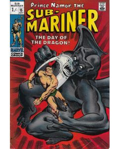 Sub-Mariner (1968) #  15 UK Price (4.0-VG) Dragon Man