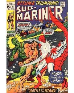 Sub-Mariner (1968) #  31 (5.0-VGF) Stingray, Triton