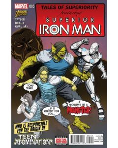 Superior Iron Man (2014) #   5 (8.0-VF) Secret Origin of Teen Abomination