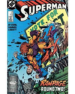 Superman (1987) #  24 1st Print (7.0-FVF) Rampage