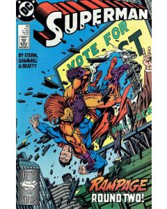 Superman (1987) #  24 Newsstand (8.0-VF) Rampage