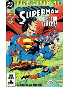 Superman (1987) #  82 Standard (8.0-VF) Reign of the Supermen
