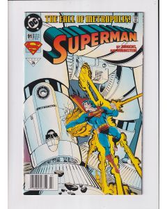 Superman (1987) #  91 Newsstand (9.0-VFNM)
