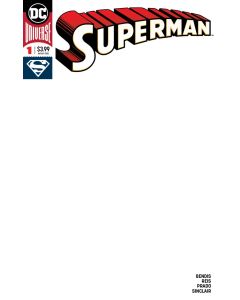 Superman (2018) #   1 Cover Blank (9.2-NM)
