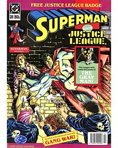 Superman Monthly (1988) #  31 (5.0-VGF) UK Magazine, Tape on cover