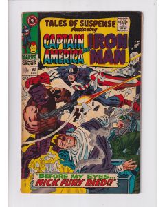 Tales of Suspense (1959) #  92 UK Price (4.0-VG) (498856) Half-Face, Nick Fury