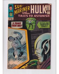 Tales to Astonish (1959) #  72 UK Price (4.0-VG) (1962547) Sub-Mariner, Hulk