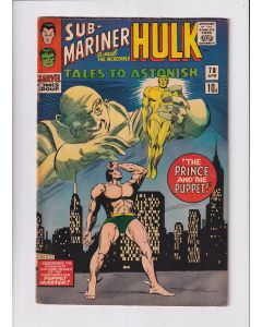 Tales to Astonish (1959) #  78 UK Price (5.0-VGF) (1887055) Sub-Mariner, Hulk, Puppet Master
