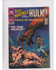 Tales to Astonish (1959) #  80 UK Price (4.0-VG) (1889622) Sub-Mariner, Incredible Hulk