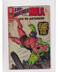 Tales to Astonish (1959) #  87 UK Price (4.0-VG) (2244819) Sub-Mariner, Incredible Hulk