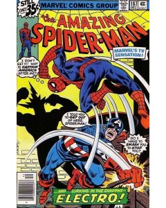 Amazing Spider-Man (1963) # 187 (5.0-VGF) Capt. America, Electro
