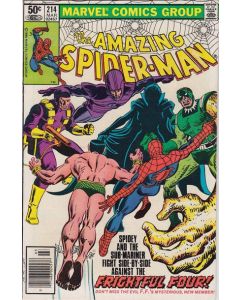 Amazing Spider-Man (1963) # 214 Newsstand (6.5-FN+) Sub-Mariner, Frightful Four