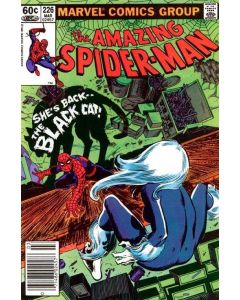 Amazing Spider-Man (1963) # 226 Newsstand (5.0-VGF) Black Cat, water damage