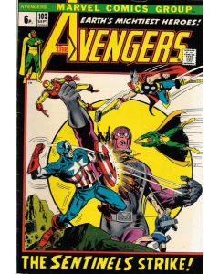Avengers (1963) # 103 UK Price (2.5-GD+) Sentinels
