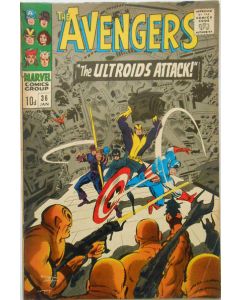Avengers (1963) #  36 UK Price (2.5-GD+) The Ultroids, Marker on cover, Back cover pieces missing
