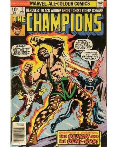 Champions (1975) #  10 UK Price (5.0-VGF) Dave Cockrum cover