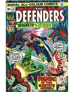 Defenders (1972) #  15 UK Price (5.0-VGF) Magneto & The Brotherhood, With Value Stamp