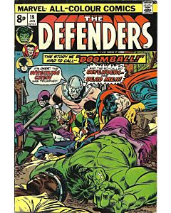 Defenders (1972) #  19 UK Price (6.0-FN) Wrecking Crew, Luke Cage, With Value Stamp