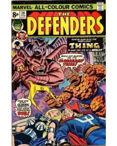 Defenders (1972) #  20 UK Price (8.0-VF) The Thing