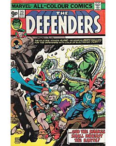 Defenders (1972) #  23 UK Price (6.0-FN) Sons of the Serpent