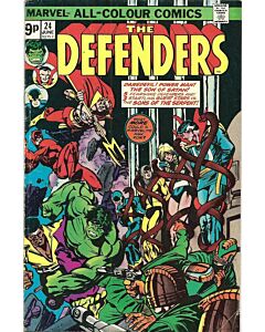 Defenders (1972) #  24 UK (5.0-VGF)
