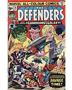 Defenders (1972) #  26 UK Price (7.0-FVF) Guardians of the Galaxy