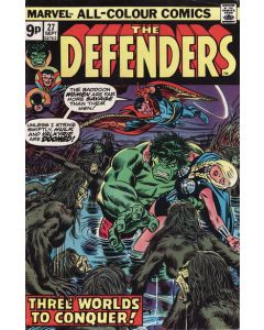 Defenders (1972) #  27 UK Price (5.0-VGF) Guardians of the Galaxy, 1st Starhawk (Cameo)
