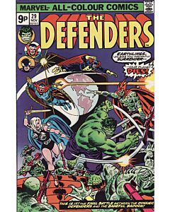 Defenders (1972) #  29 UK Price (7.0-FVF)