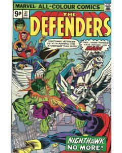 Defenders (1972) #  31 UK Price (6.0-FN)