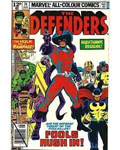 Defenders (1972) #  74 UK Price (7.0-FVF)
