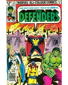 Defenders (1972) #  75 UK Price (4.0-VG)