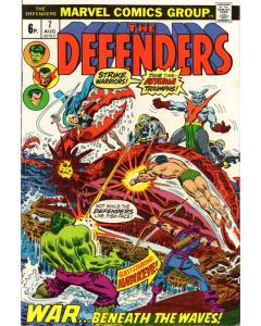 Defenders (1972) #   7 UK Price (6.0-FN) Hawkeye, Attuma