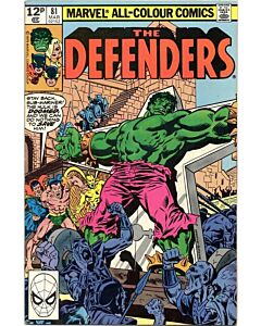 Defenders (1972) #  81 UK Price (6.0-FN)