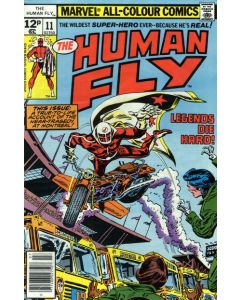 Human Fly (1977) #  11 UK Price (5.0-VGF) Marker on cover 