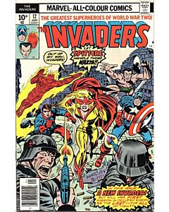Invaders (1975) #  12 UK Price (6.0-FN) 1st Spitfire (In uniform)