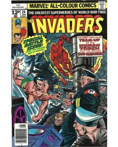 Invaders (1975) #  24 UK Price (5.0-VGF) Human Torch