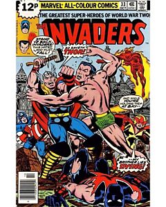 Invaders (1975) #  33 UK Price (6.0-FN) Thor