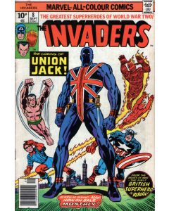 Invaders (1975) #   8 UK Price (5.0-VGF) 1st Union Jack cover