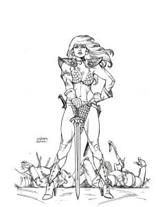 Invincible Red Sonja (2021) #   1 1:50 Variant M (9.0-VFNM) Linsner