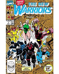 New Warriors (1990) #   1 2nd Print (5.0-VGF) Price tag on cover