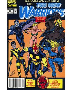 New Warriors (1990) #  22 Newsstand (5.0-VGF) Tag on cover
