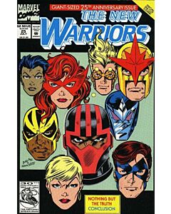 New Warriors (1990) #  25 (8.0-VF) Die-Cut cover