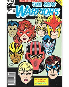 New Warriors (1990) #  25 Newsstand (6.0-FN) Die-Cut cover