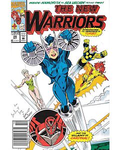 New Warriors (1990) #  28 Newsstand (6.0-FN) 1st (new) Turbo, Tag on cover
