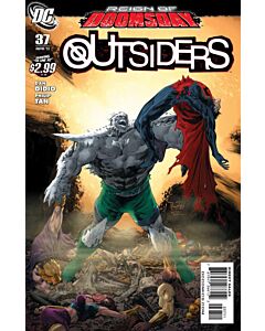 Batman and the Outsiders (2007) #  37 (5.0-VGF) Price tag back cover, Doomsday