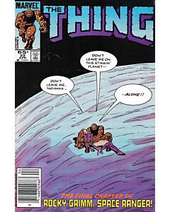 Thing (1983) #  22 Newsstand (4.0-VG) Pen mark on cover