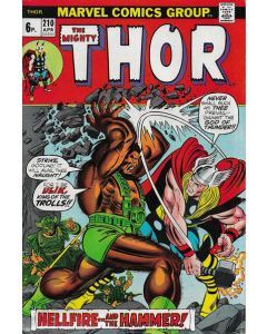 Thor (1962) # 210 UK Price (5.0-VGF) 1/2'' spine split