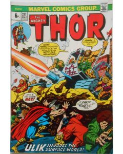 Thor (1962) # 211 UK Price 3.0-GVG) Centerfold detached