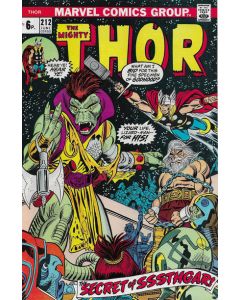 Thor (1962) # 212 UK Price (5.0-VGF)